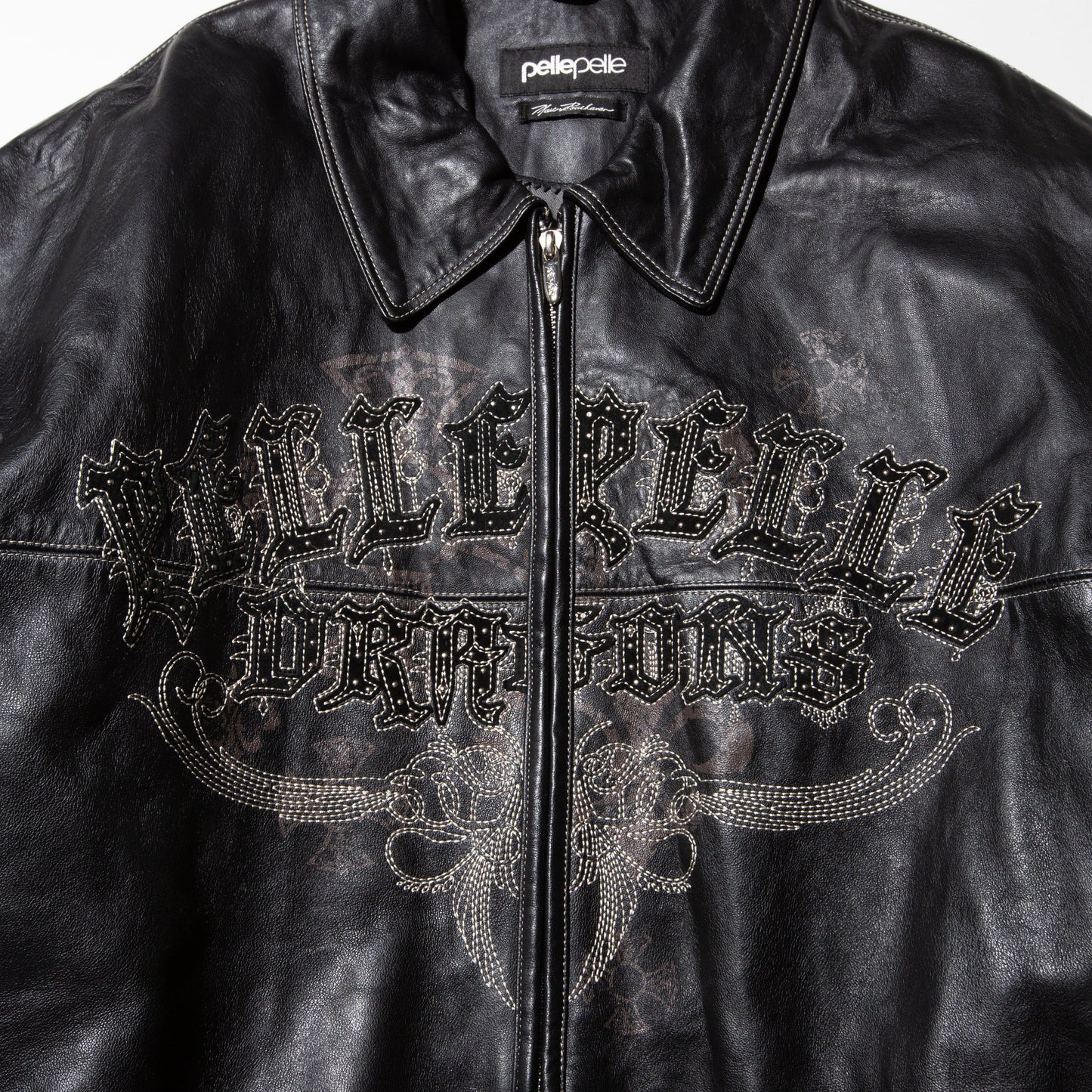 vintage Pelle Pelle dragons loose leather jacket