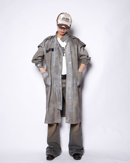 *one-off metalic duster coat