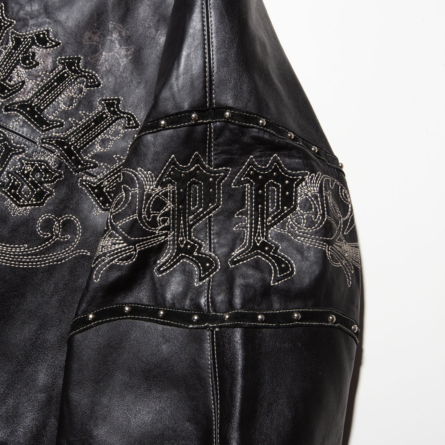 vintage Pelle Pelle dragons loose leather jacket