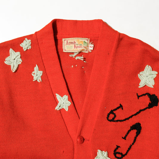 *one-off 50’s craft lettered cardigan