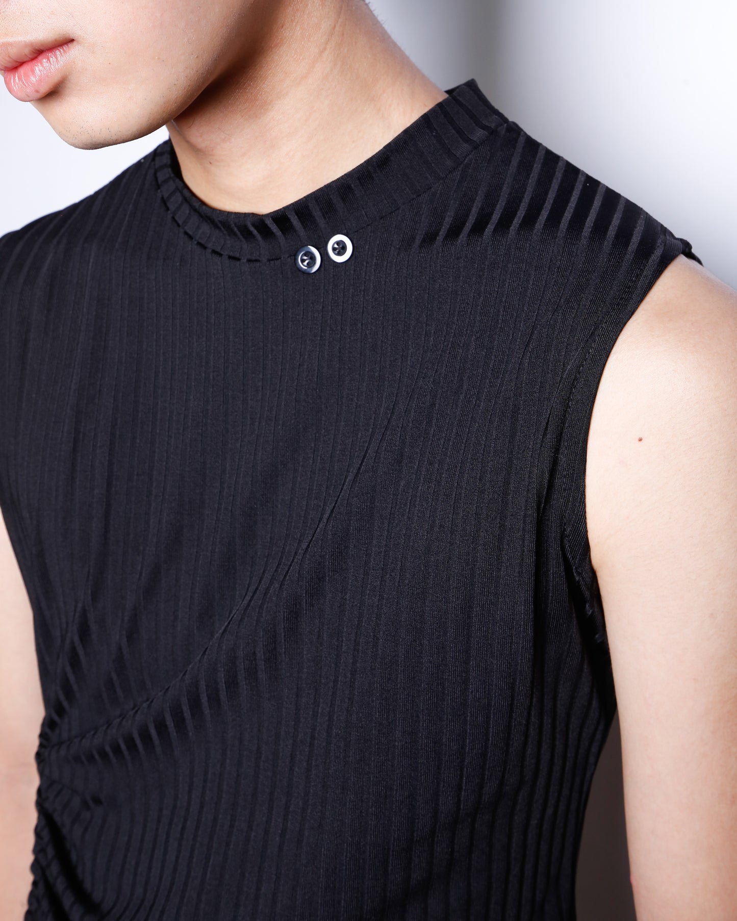 vintage gather ribbed n/s