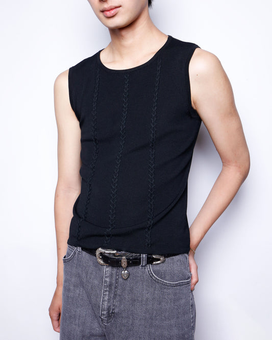vintage braids tank top