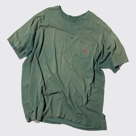 vintage 90's polo ralph lauren broken t-shirt