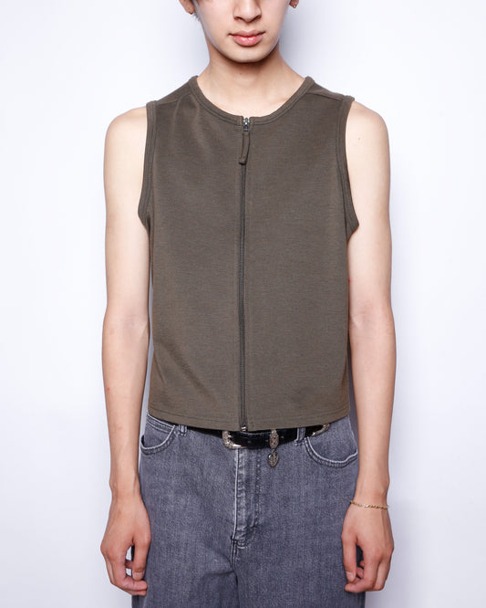 vintage zipped n/s vest