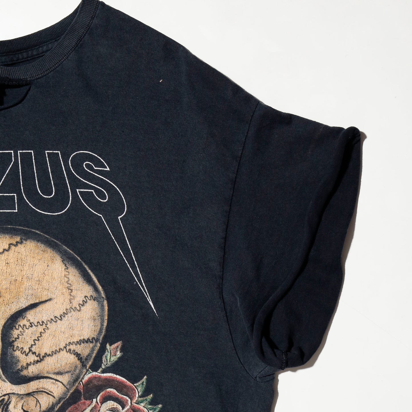 vintage 2014's kanye west yeezus australian tour t-shirt, *cut off