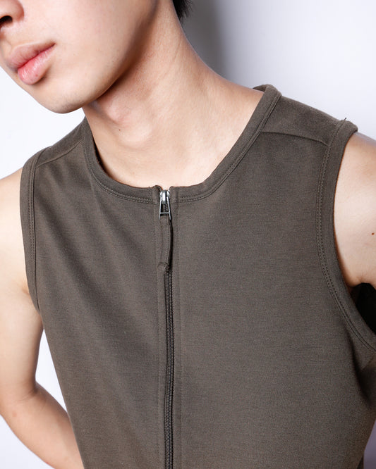 vintage zipped n/s vest