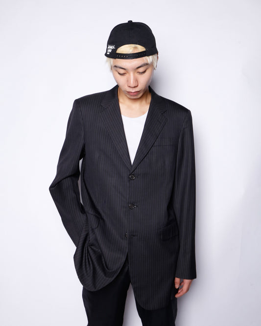 vintage 00's PRADA 3b stripe single tailored jacket