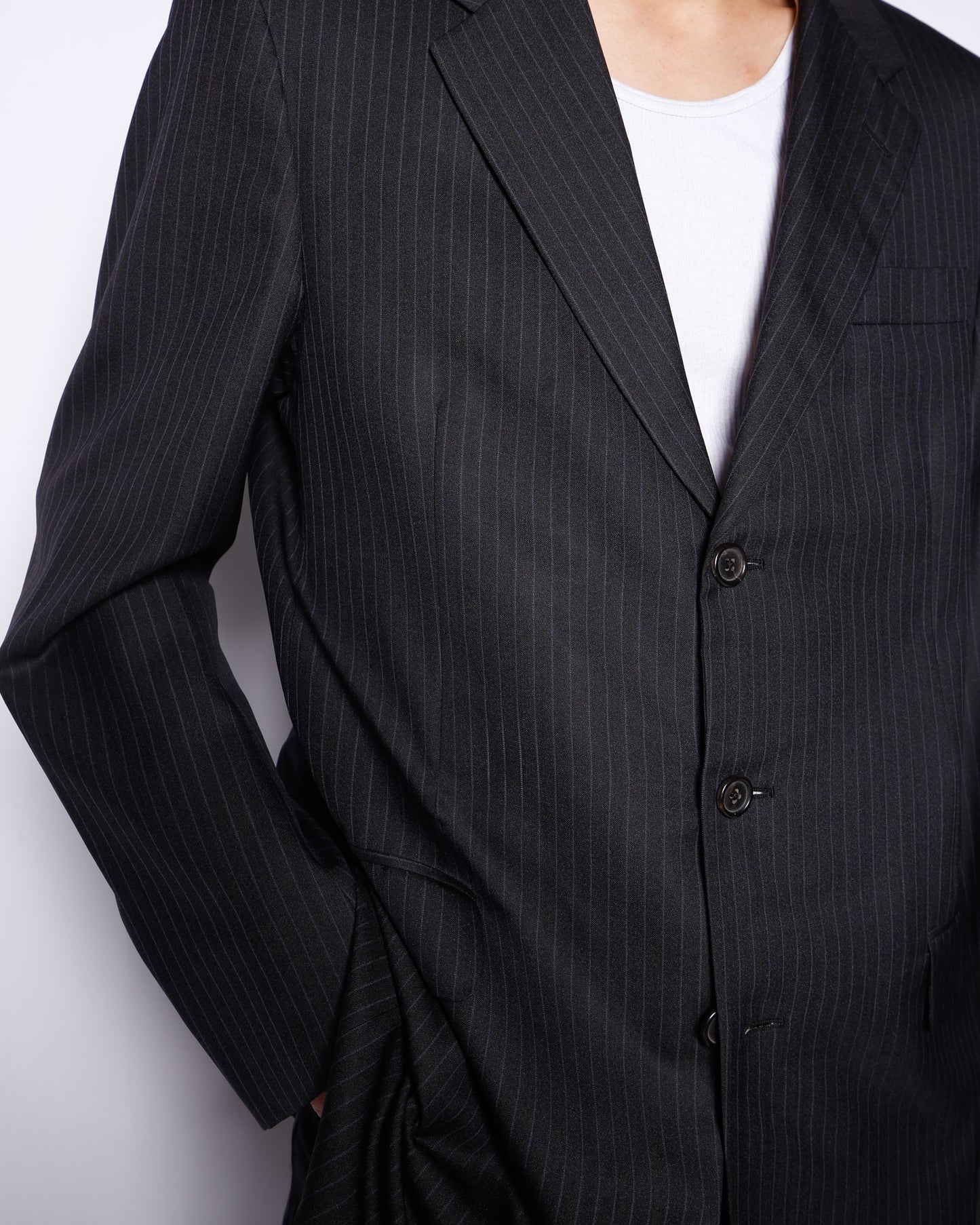 vintage 00's PRADA 3b stripe single tailored jacket
