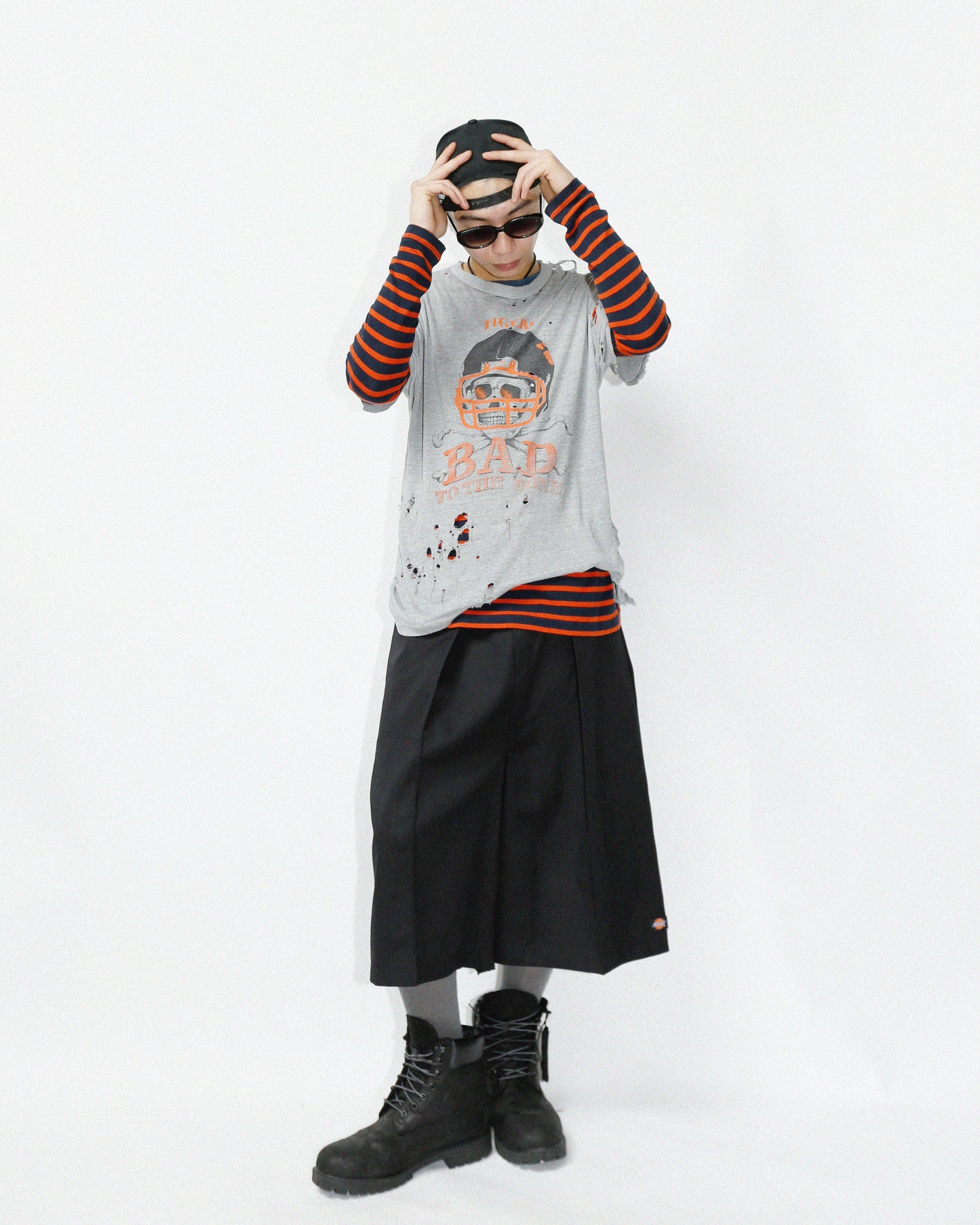 *one-off dickies center tuck shorts