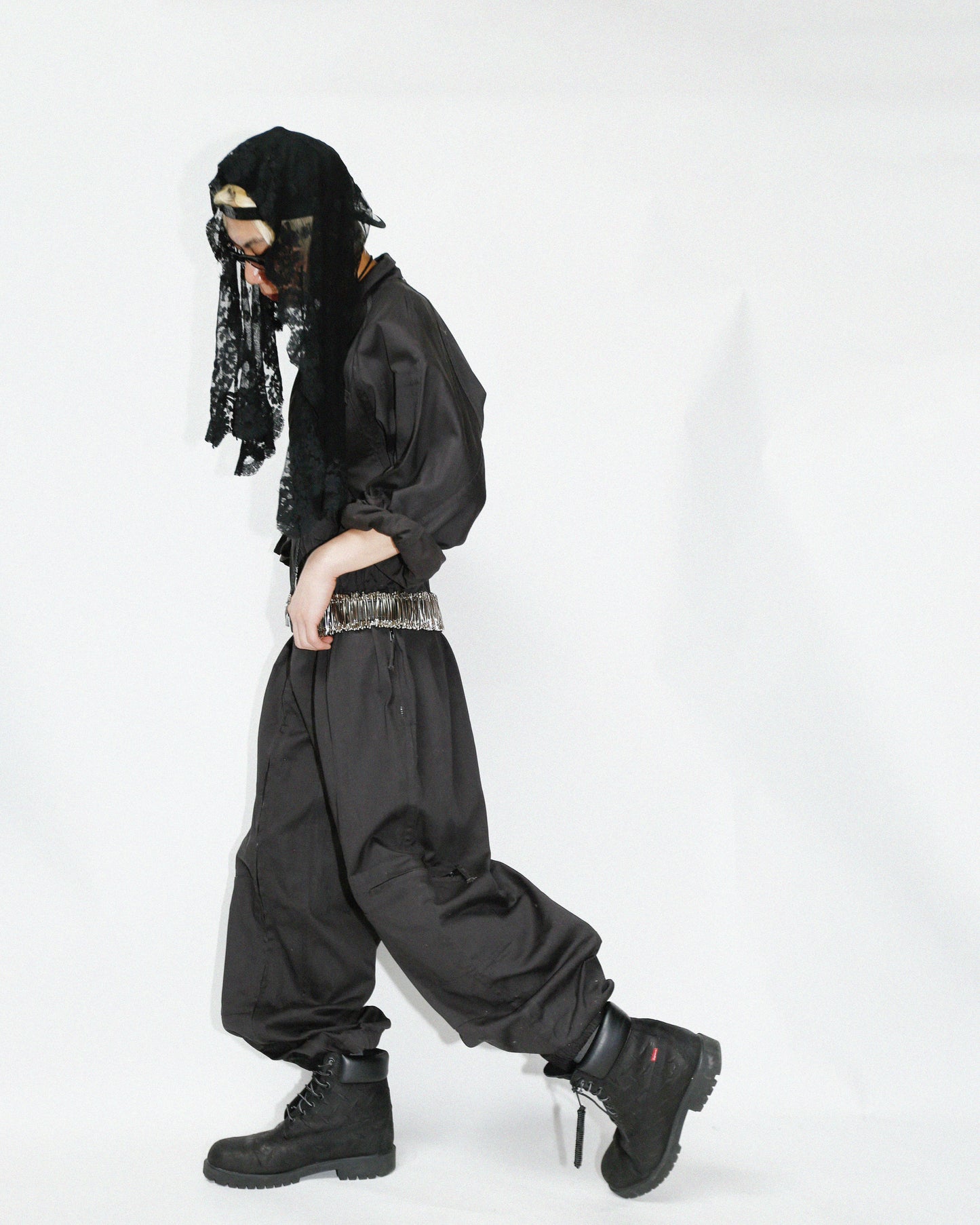 vintage replica dual flont parachute jump suit