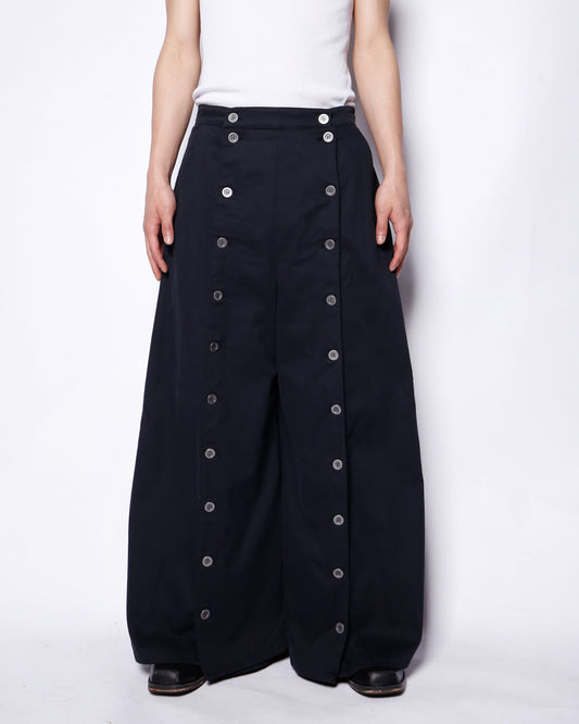 vintage scully center button wide  trousers