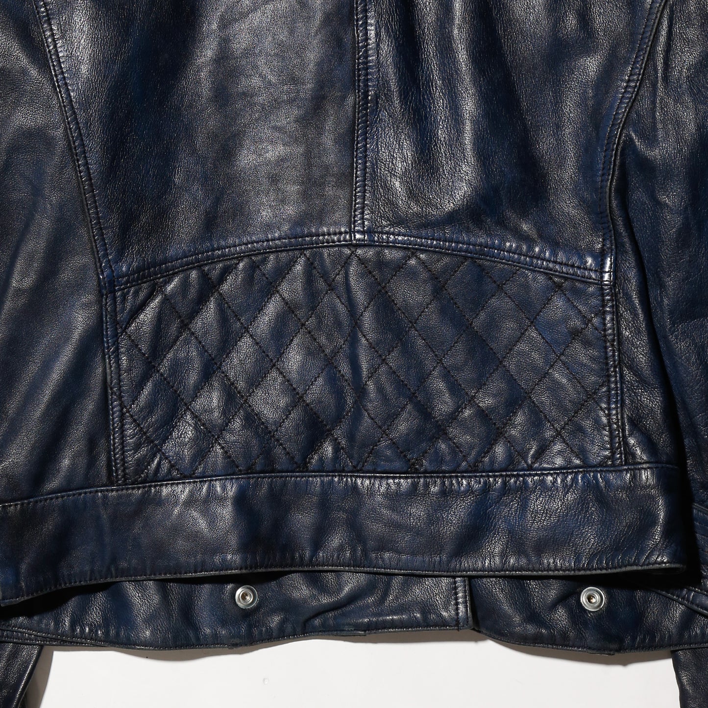 vintage 00's Armani faded double riders leather jacket