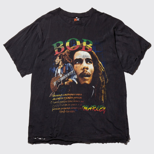vintage 90-00's Bob Marley broken t-shirt