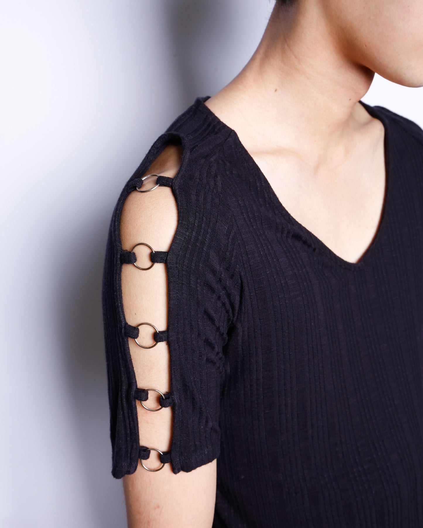 vintage harness sleeve cut sew