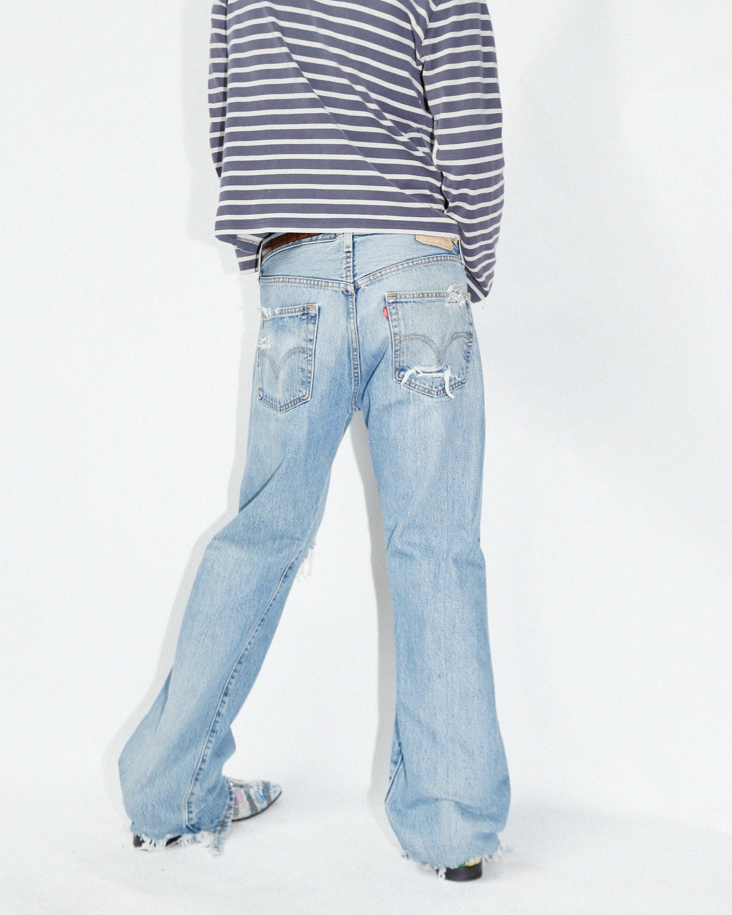 *one-off Levi's 501 crush jeans