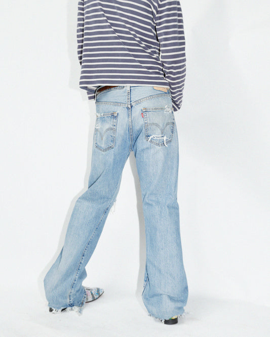*one-off Levi's 501 crush jeans
