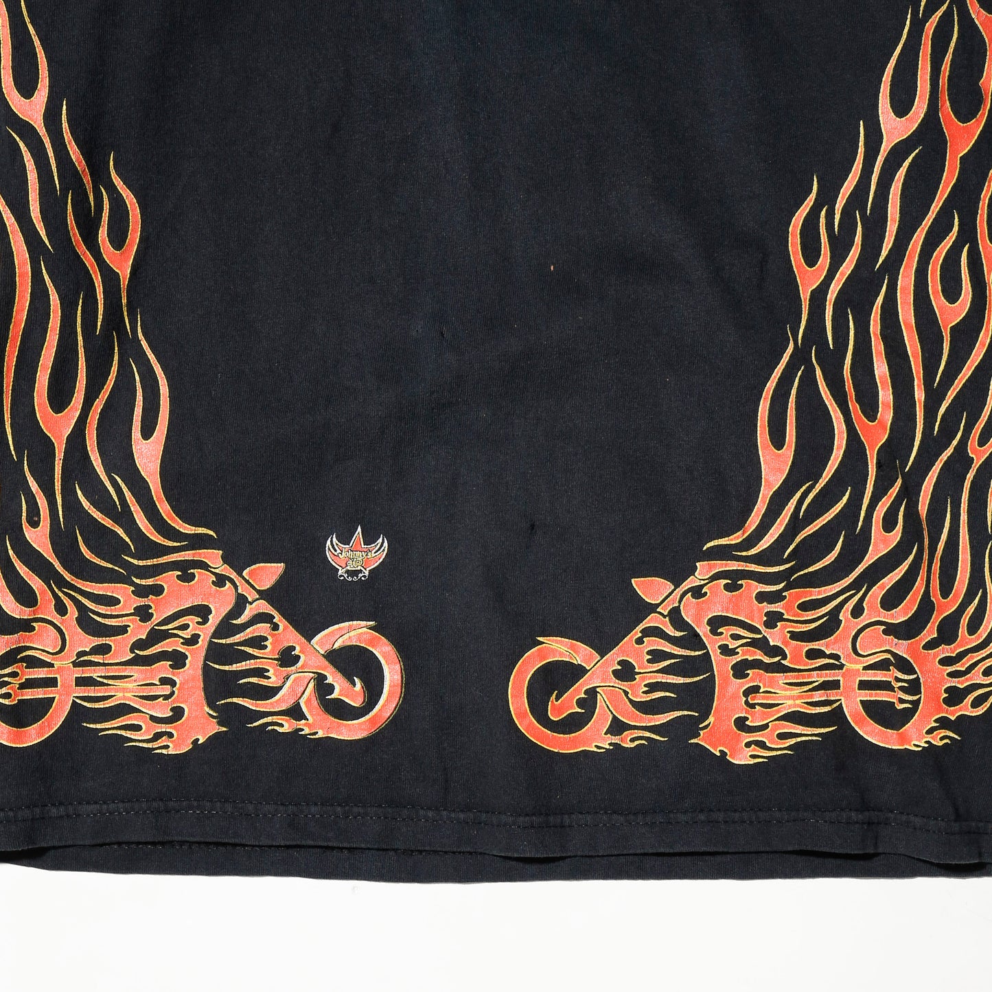 vintage early00's johnny's flame pattern l/s