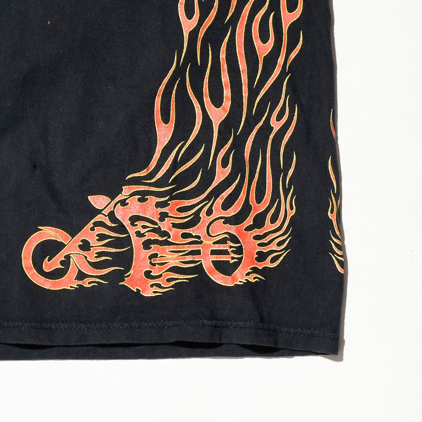 vintage early00's johnny's flame pattern l/s