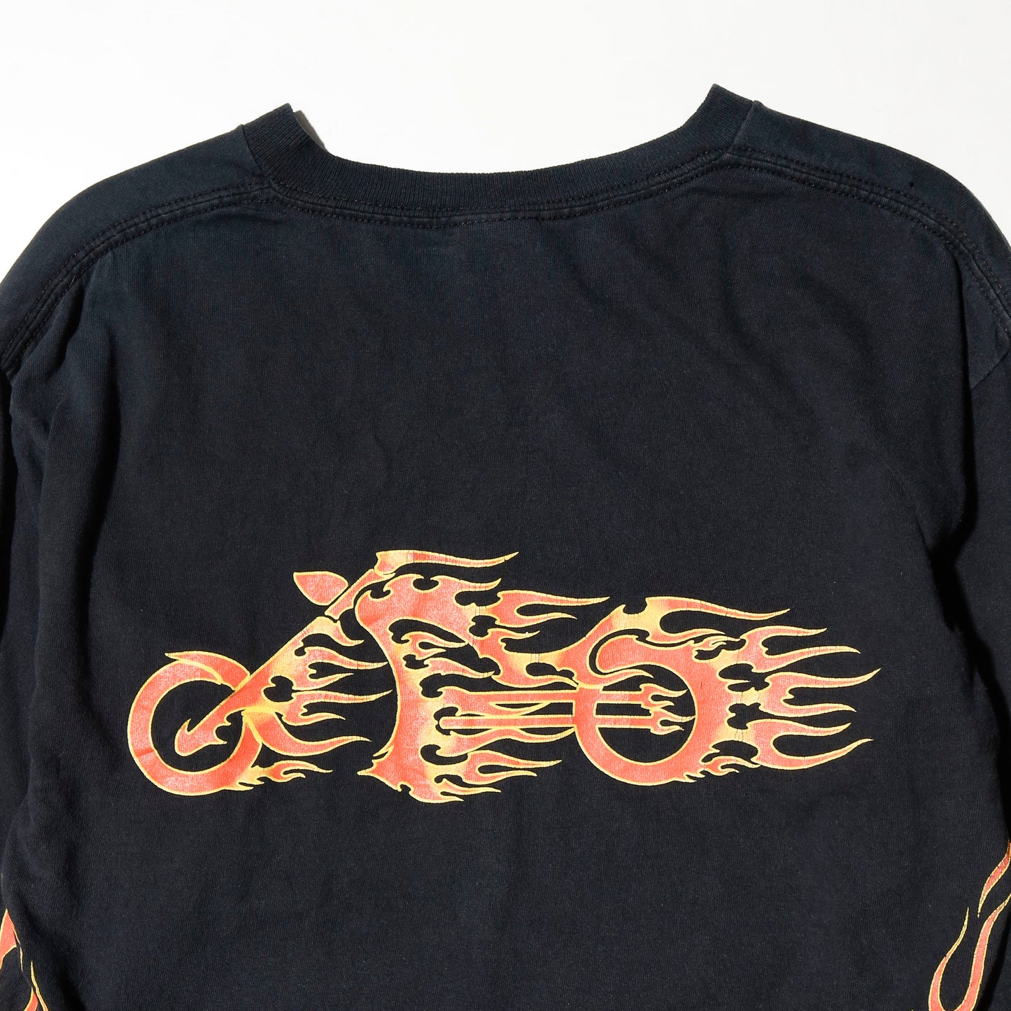 vintage early00's johnny's flame pattern l/s