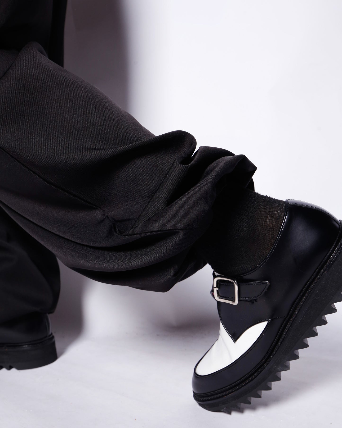 vintage tucked drape slacks
