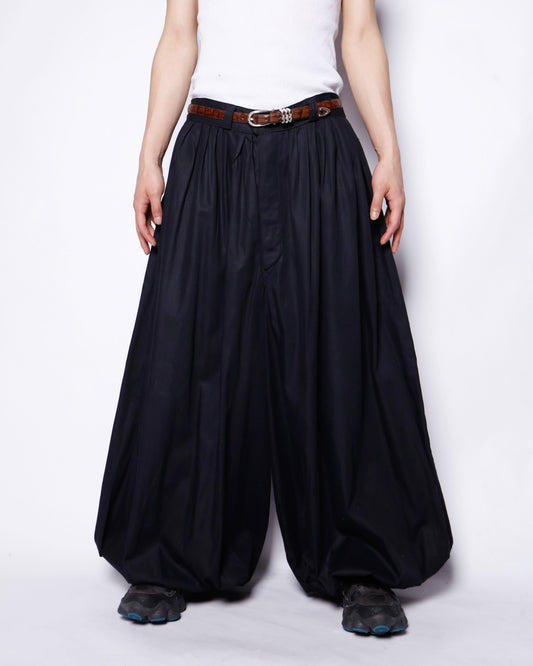vintage euro pleated wide balloon trousers