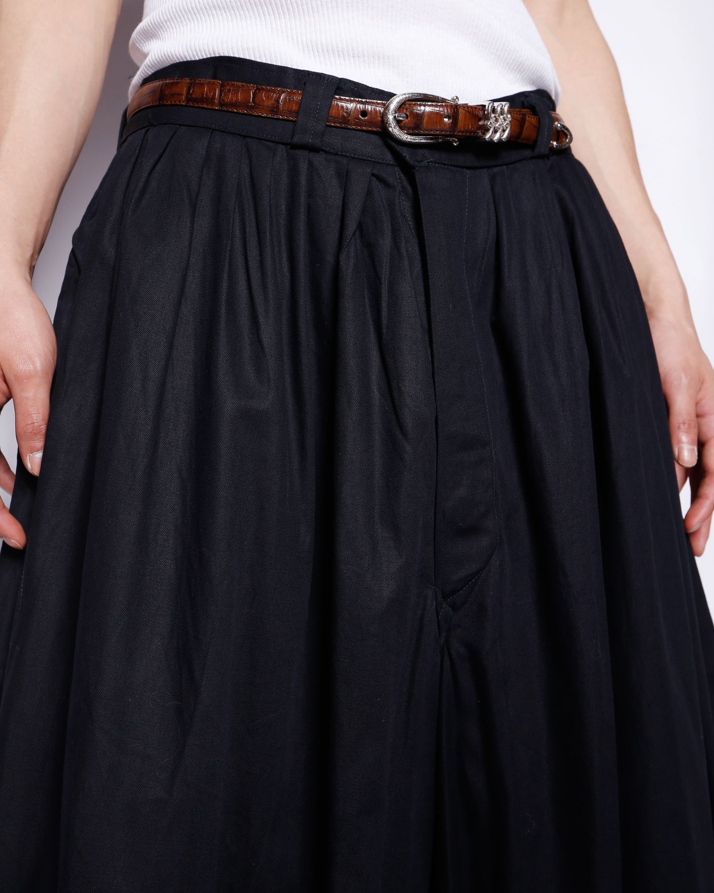 vintage euro pleated wide balloon trousers