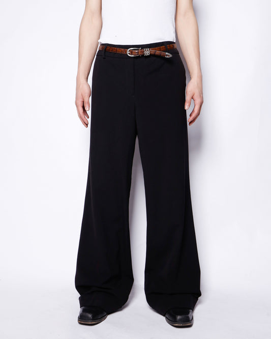 vintage low rise wide slacks