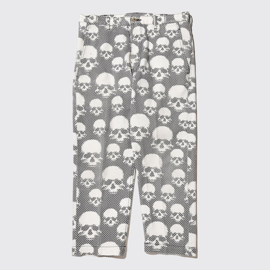 ss11 Comme des Garçons Homme Plus "the skull of life" skull quarter trousers