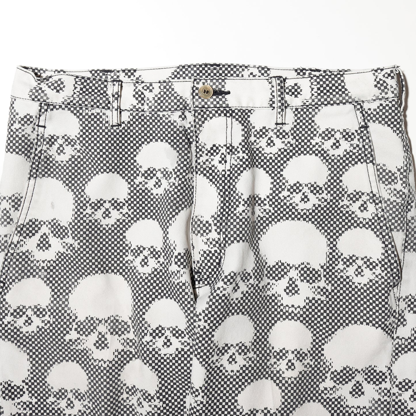 ss11 Comme des Garçons Homme Plus "the skull of life" skull quarter trousers