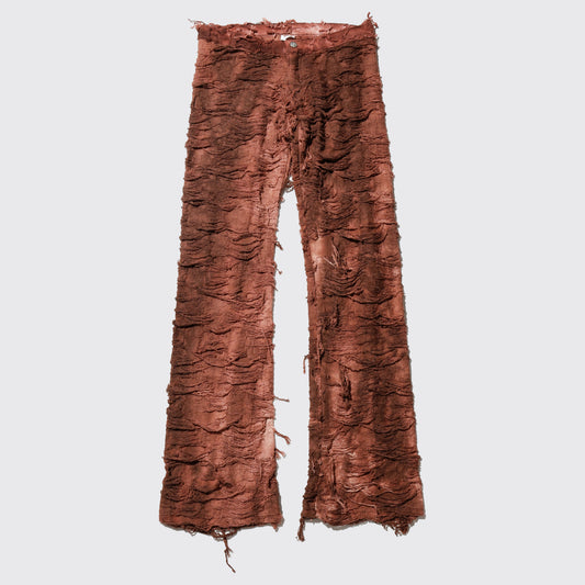 vintage acid ripped trousers