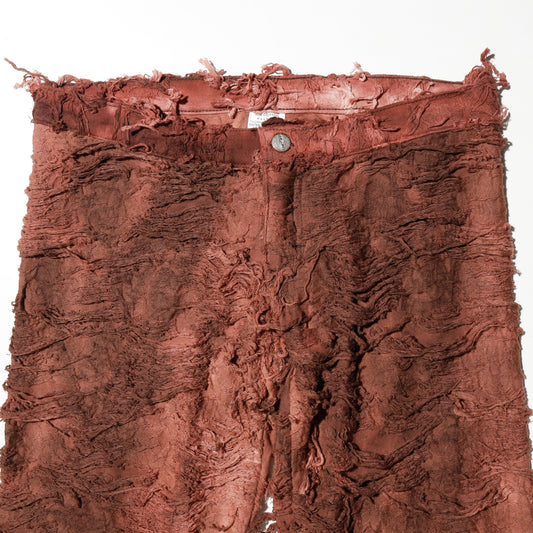 vintage acid ripped trousers