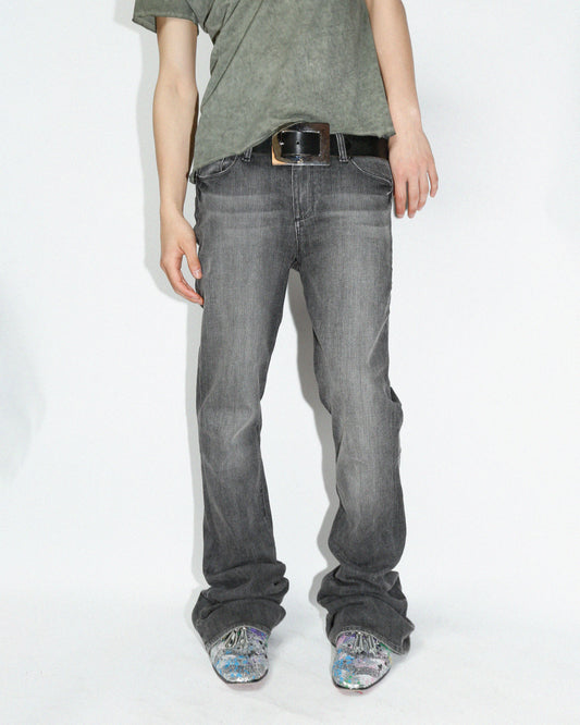 vintage 00's faded low rise flare jeans