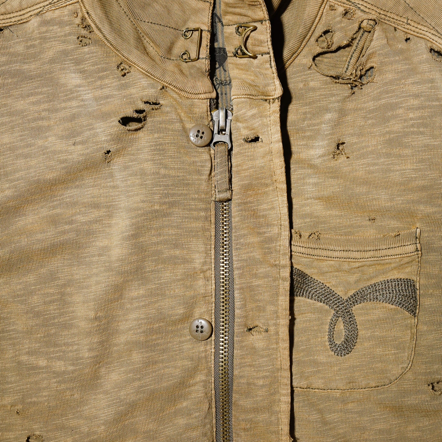 *one-off broken cotton army jacket