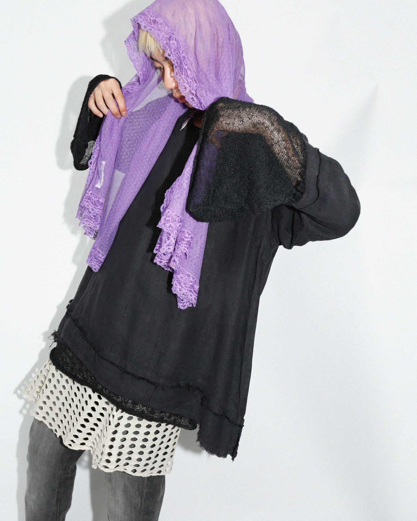 vintage distressed linen tunic