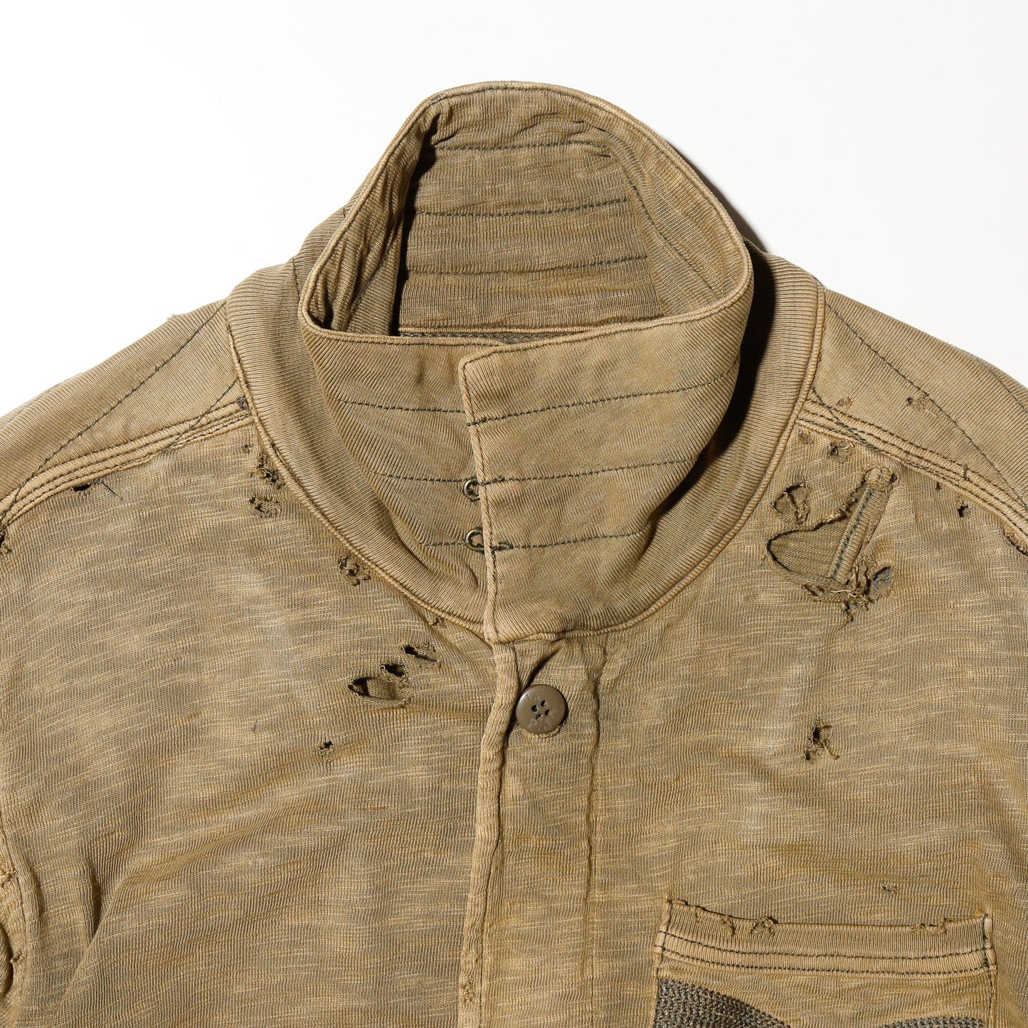 *one-off broken cotton army jacket