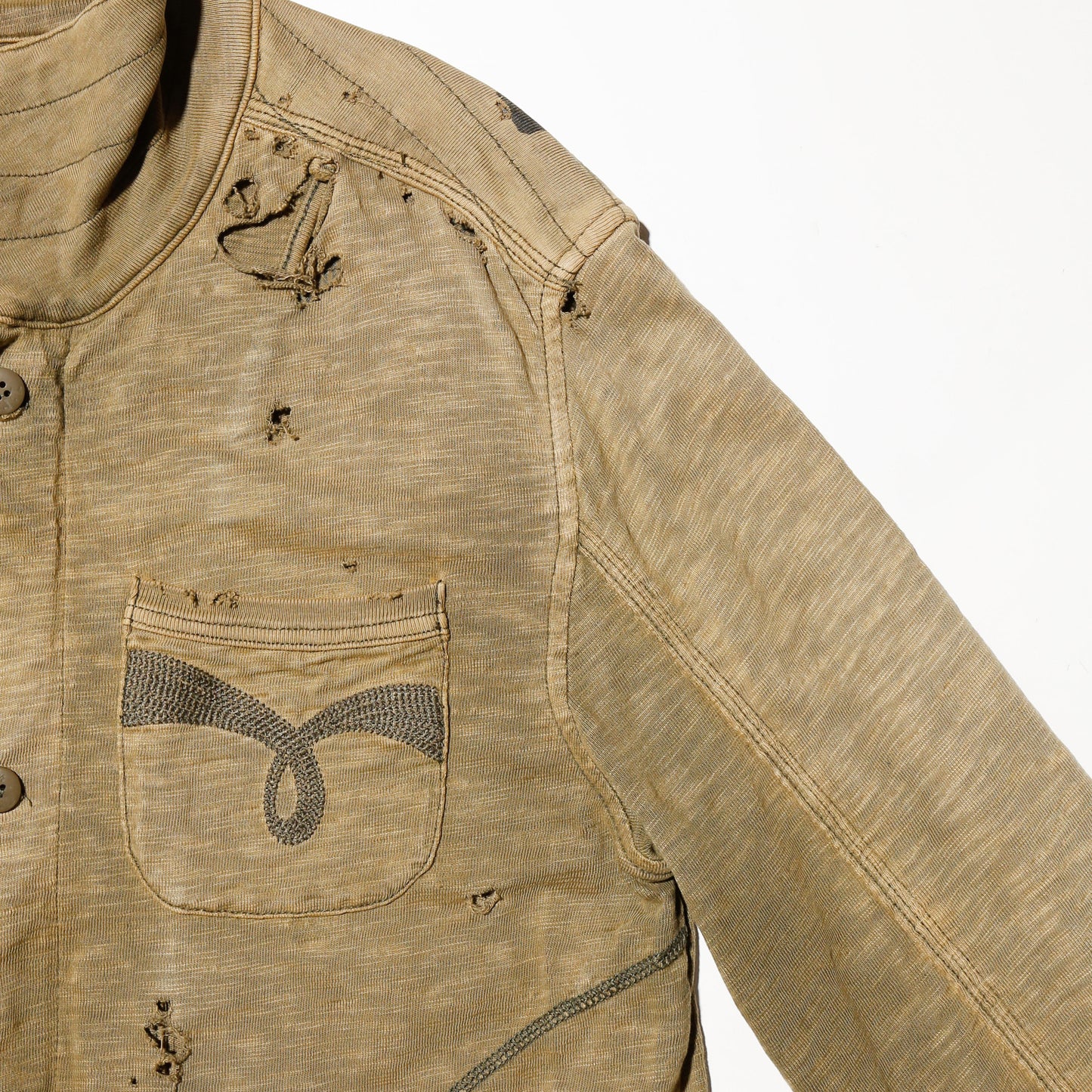 *one-off broken cotton army jacket