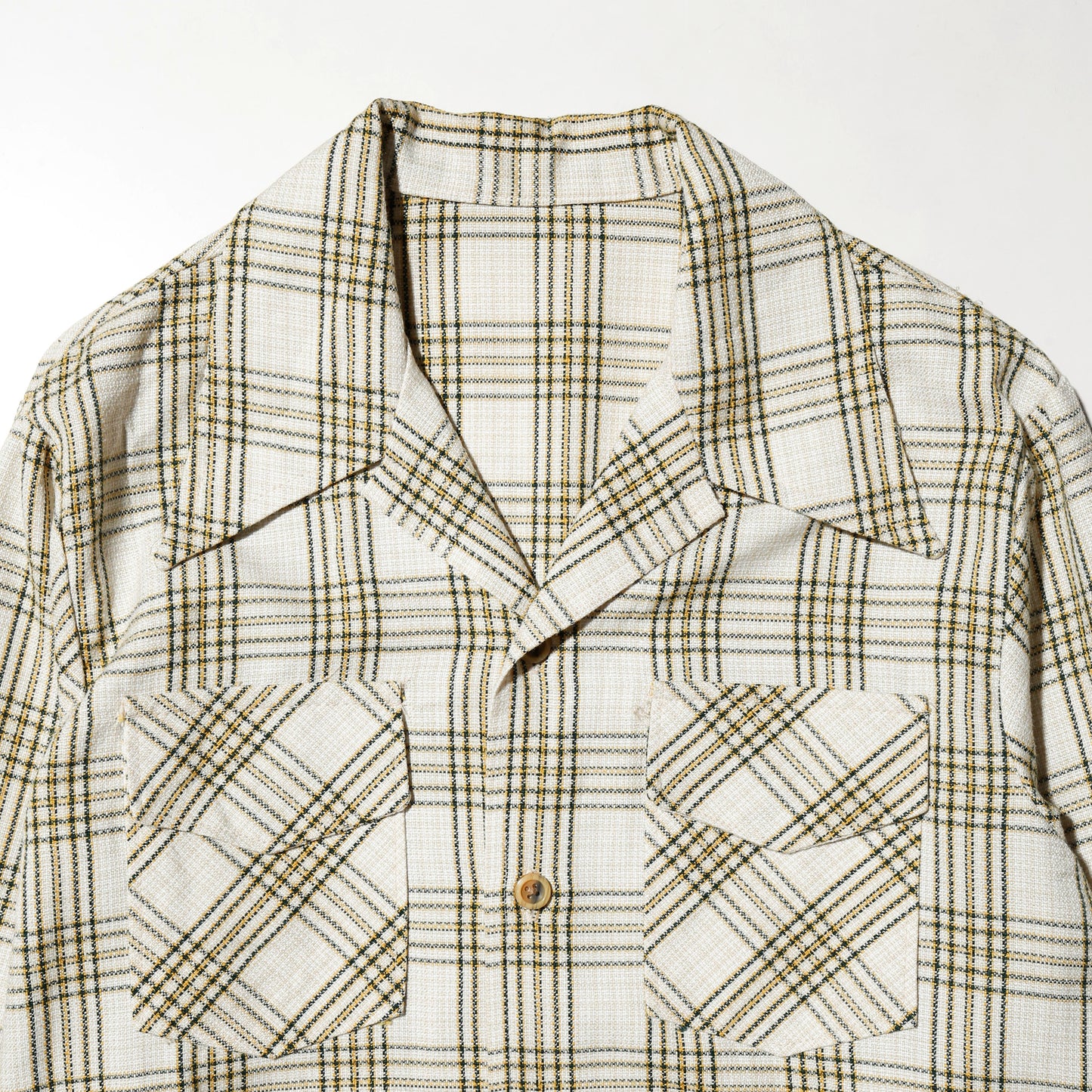 vintage 70's check flare poly set up