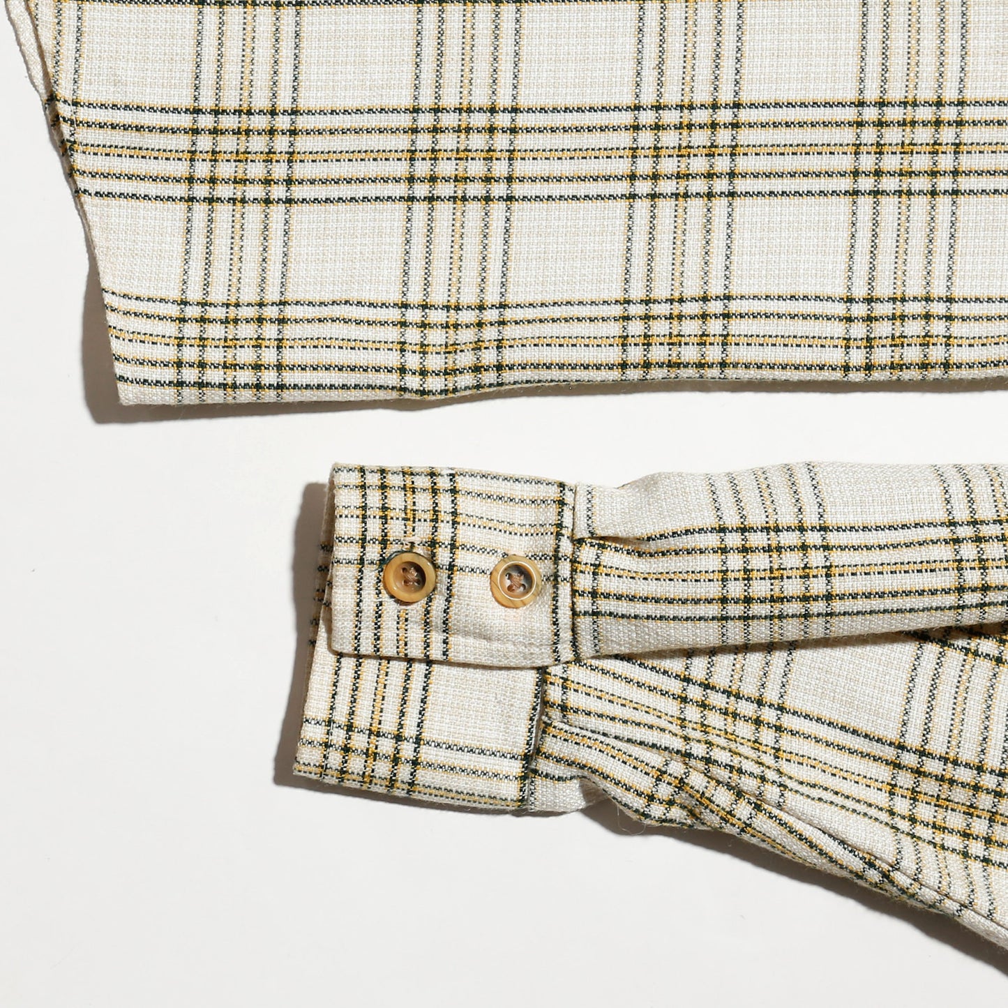 vintage 70's check flare poly set up