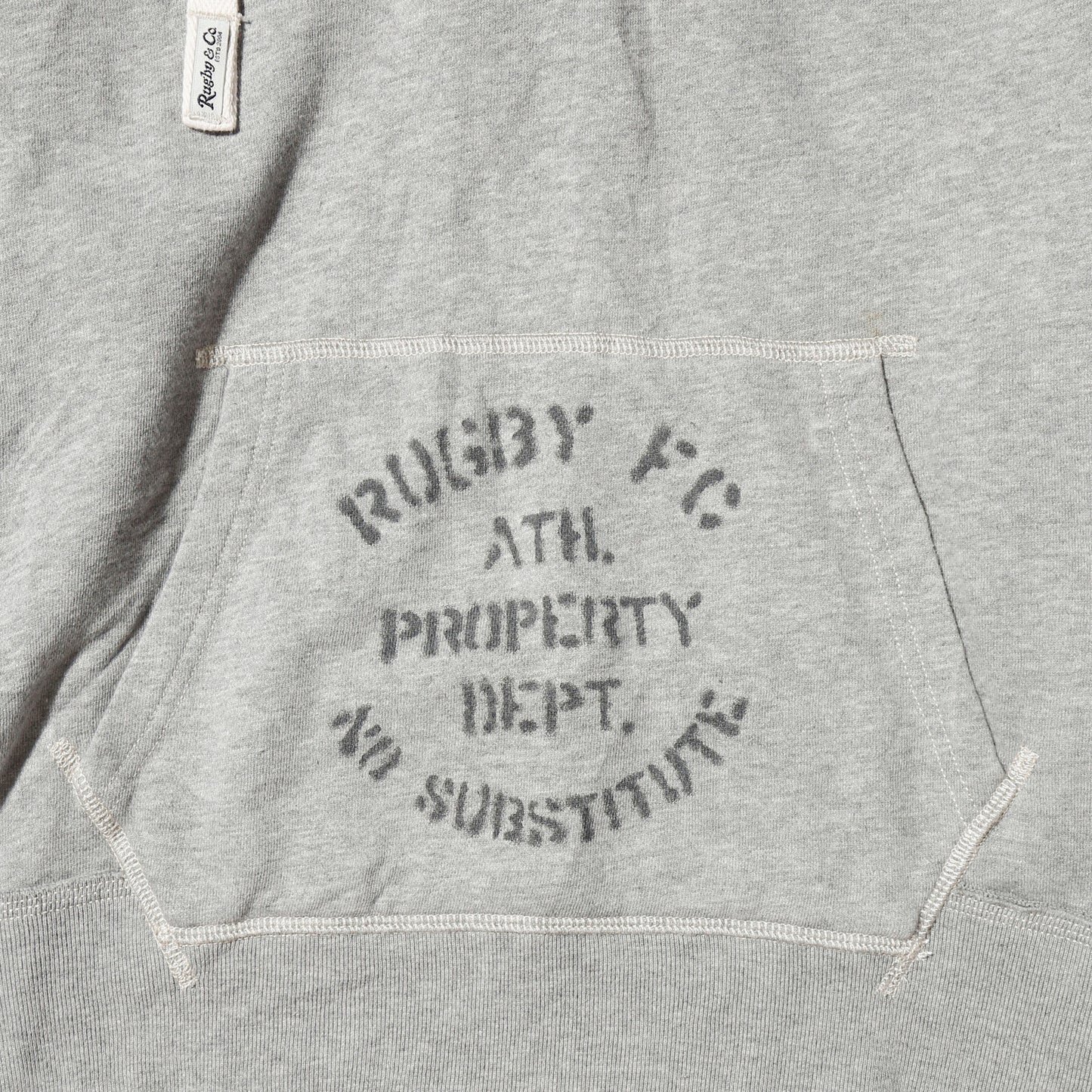 vintage rugby by ralph lauren bulldog hooded sweat