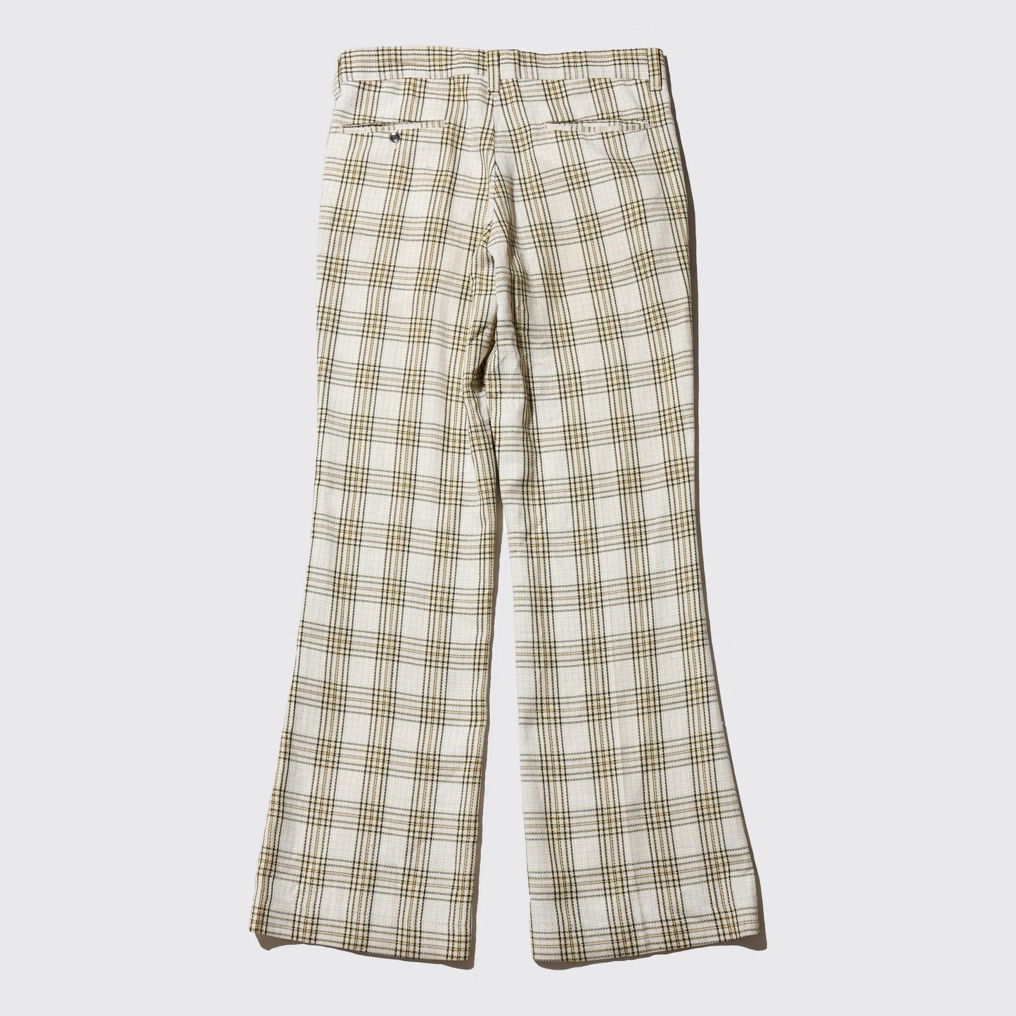 vintage 70's check flare poly set up