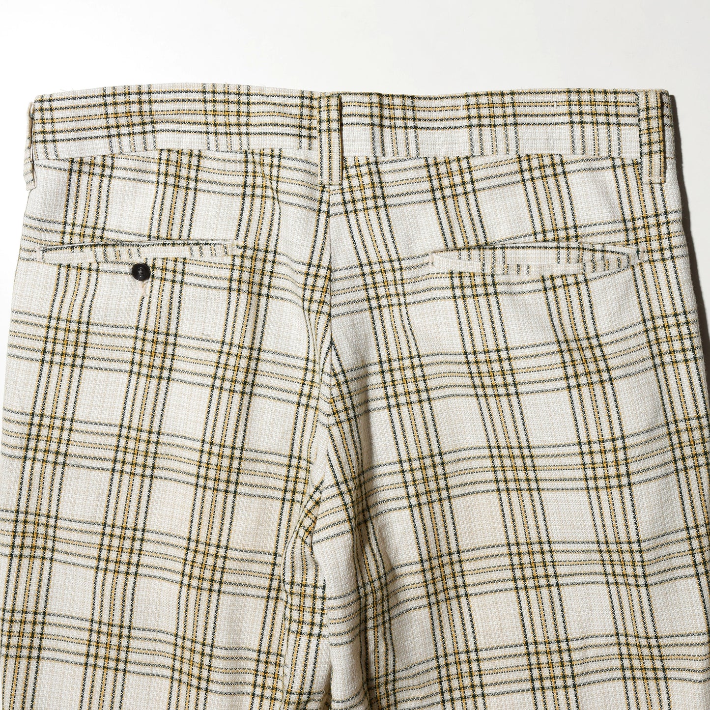 vintage 70's check flare poly set up