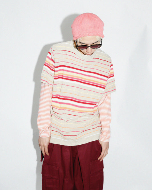 vintage border summer sweater