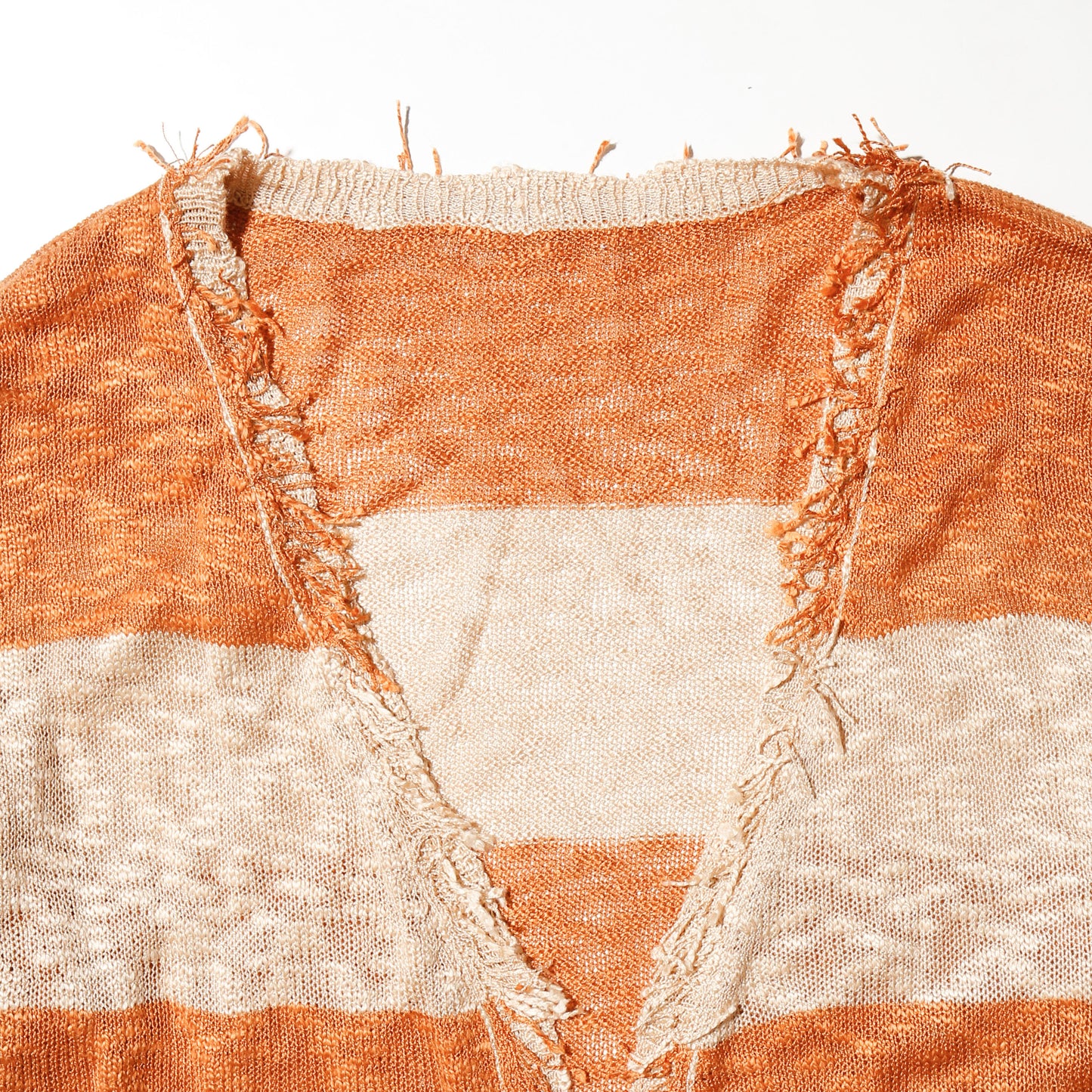 vintage fringe loose border cardigan