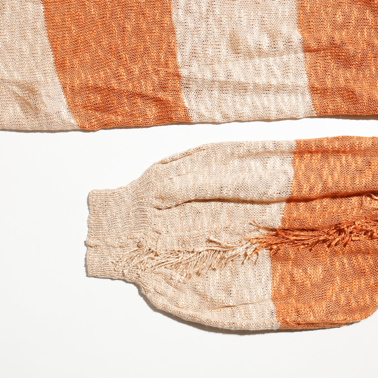 vintage fringe loose border cardigan