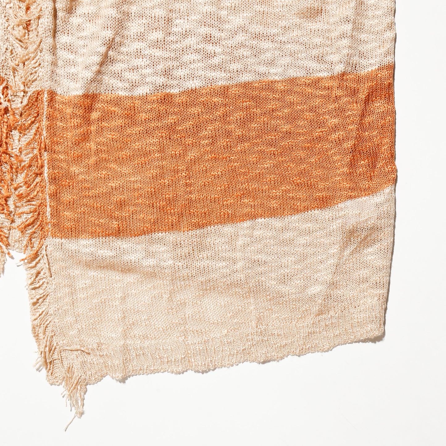 vintage fringe loose border cardigan
