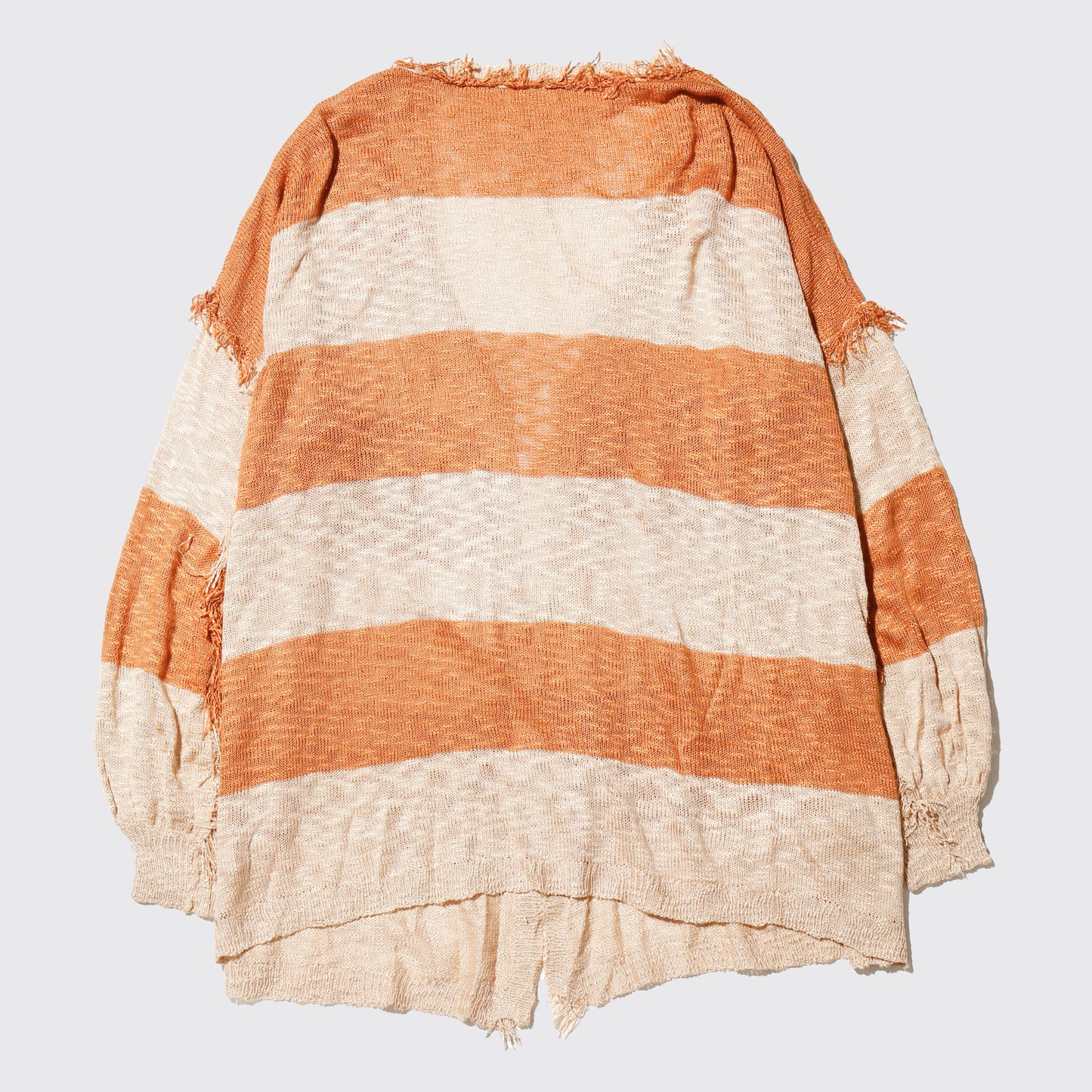 vintage fringe loose border cardigan