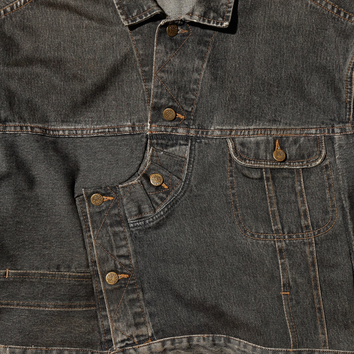 *one-off unbalance trucker jacket