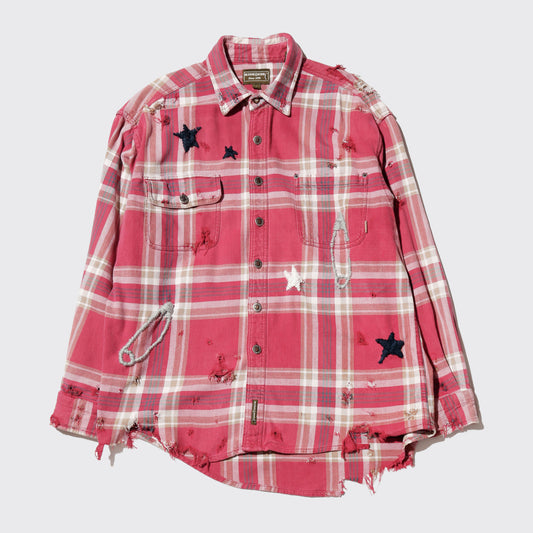 *one-off craft broken flannel check shirt