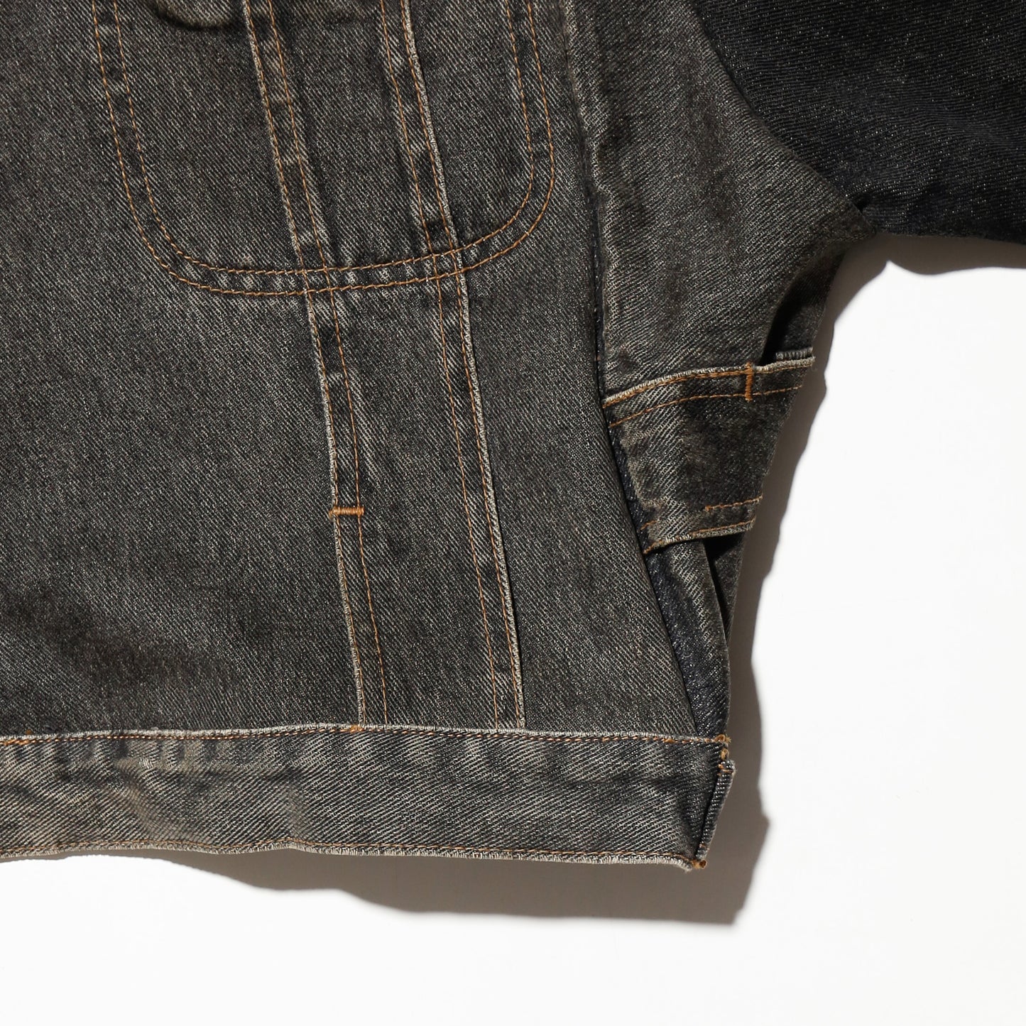 *one-off unbalance trucker jacket
