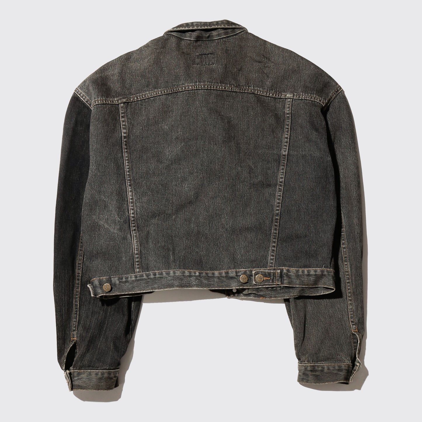 *one-off unbalance trucker jacket